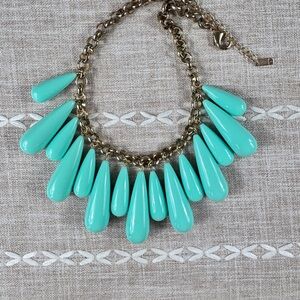Inc Elegant Faux Turquoise Teardrop Necklace
